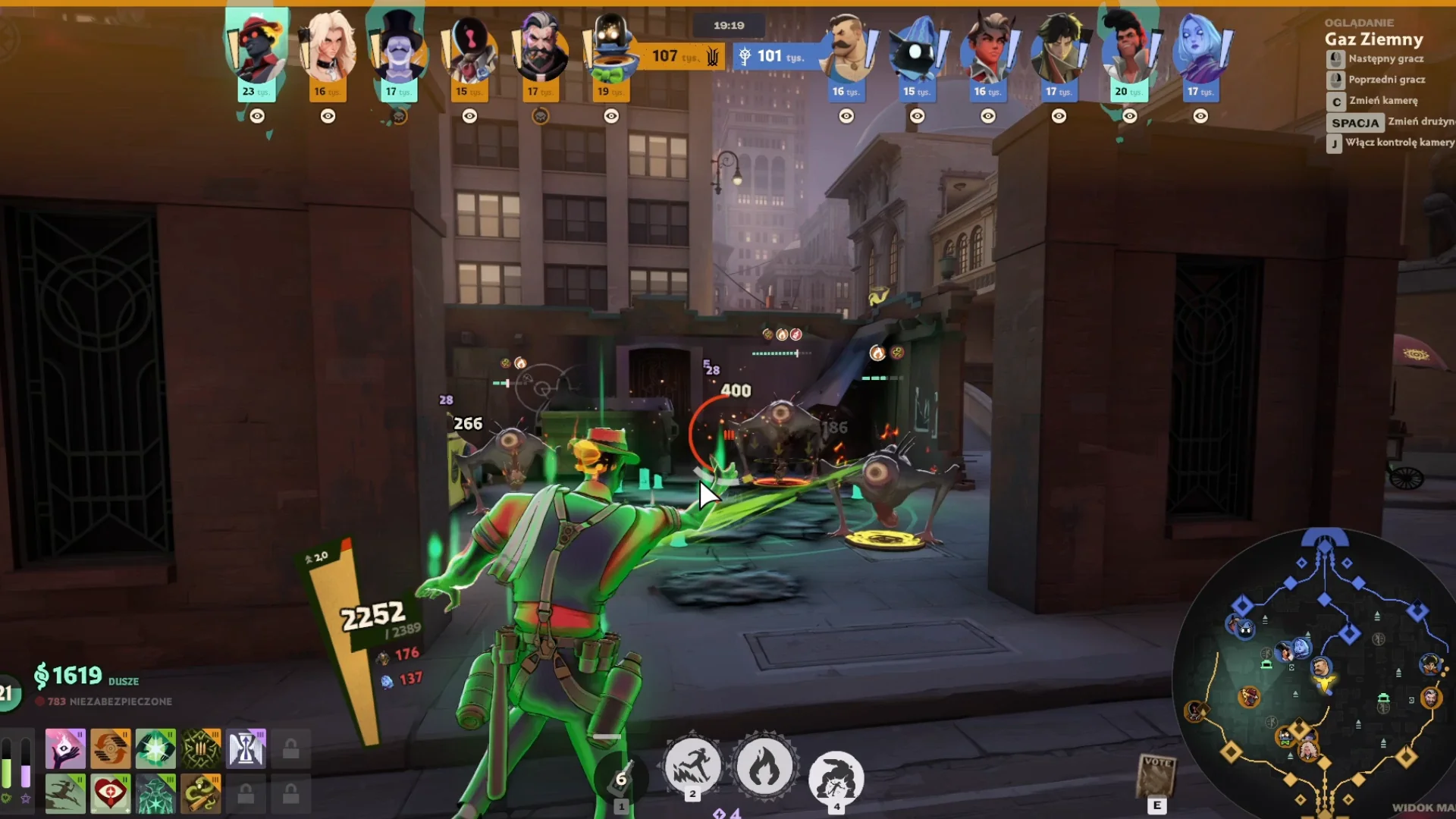 Deadlock gameplay screenshot showing the Hero ESP overlay highlighting an enemy hero through a wall